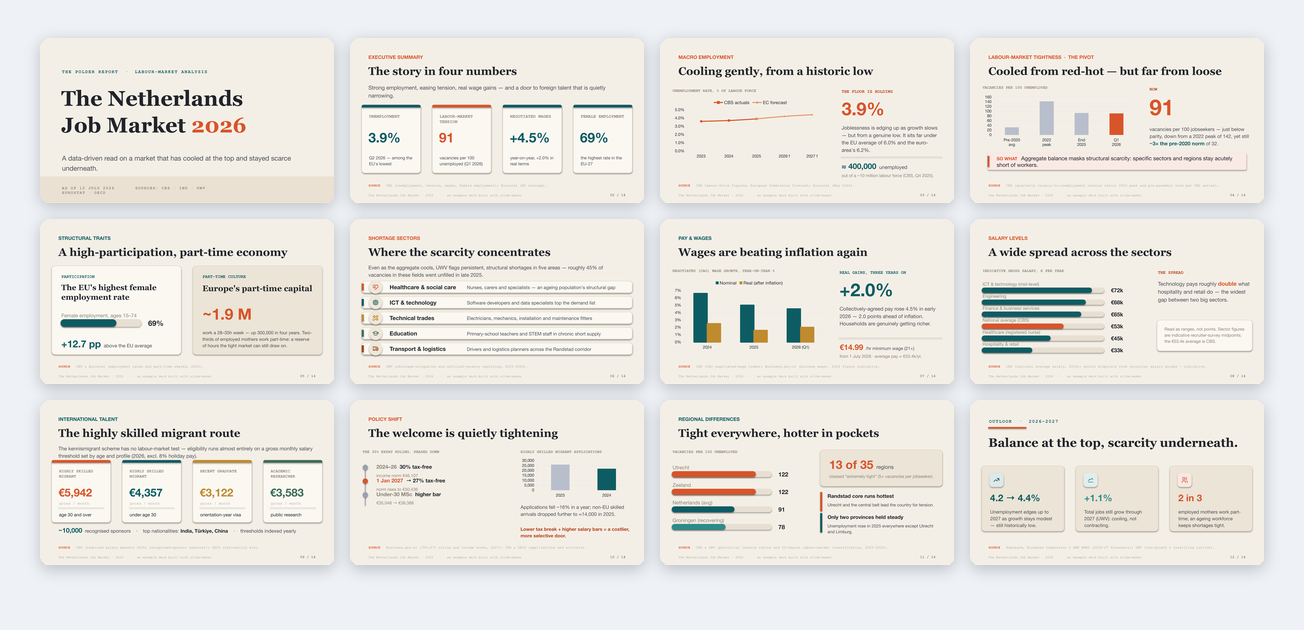 Data / Market Analysis template preview