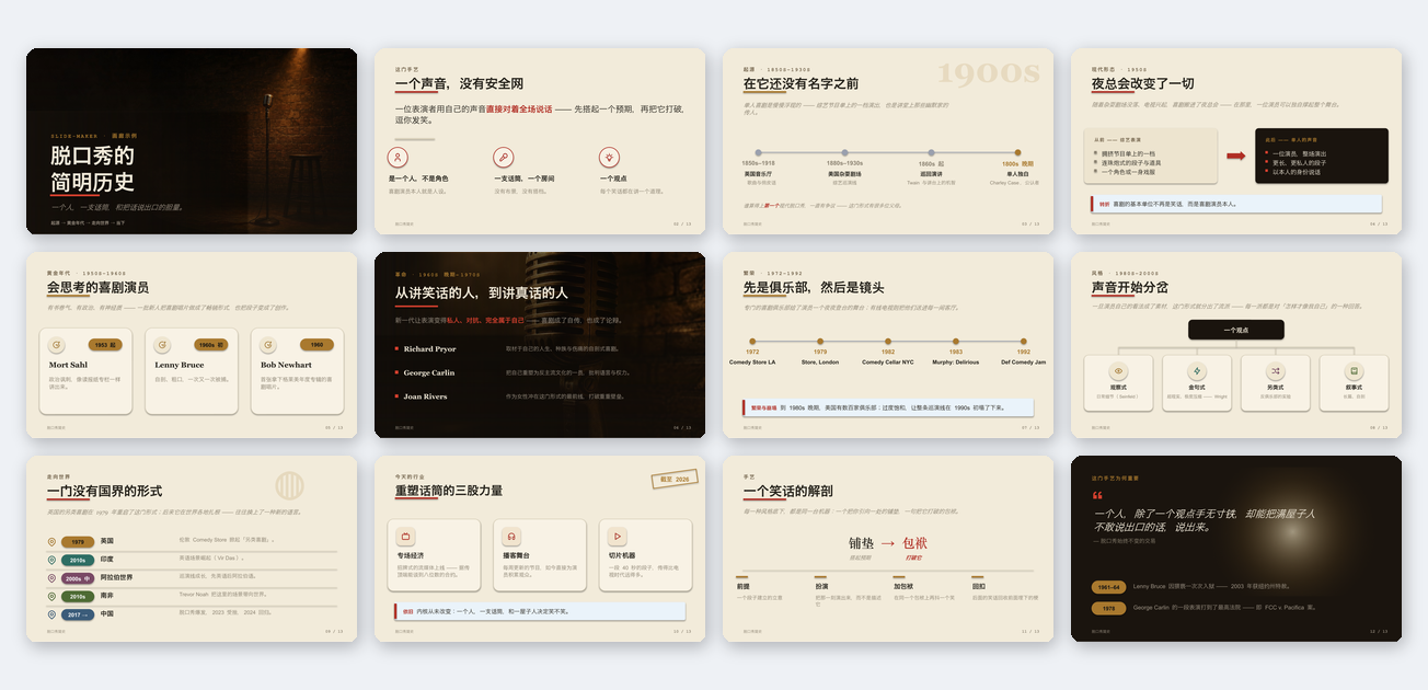 历史 / 演变叙事模板预览